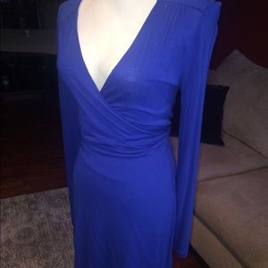 Old navy blue wrap dress
